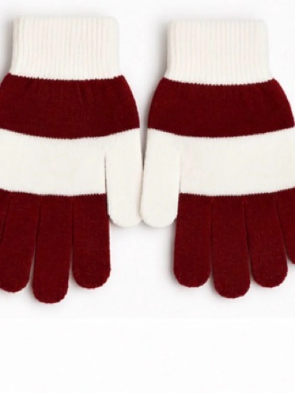 Stanford Cardinal LogoFit Knit Gloves NWT Red White Collegiate Cozy Winter Fuzzy